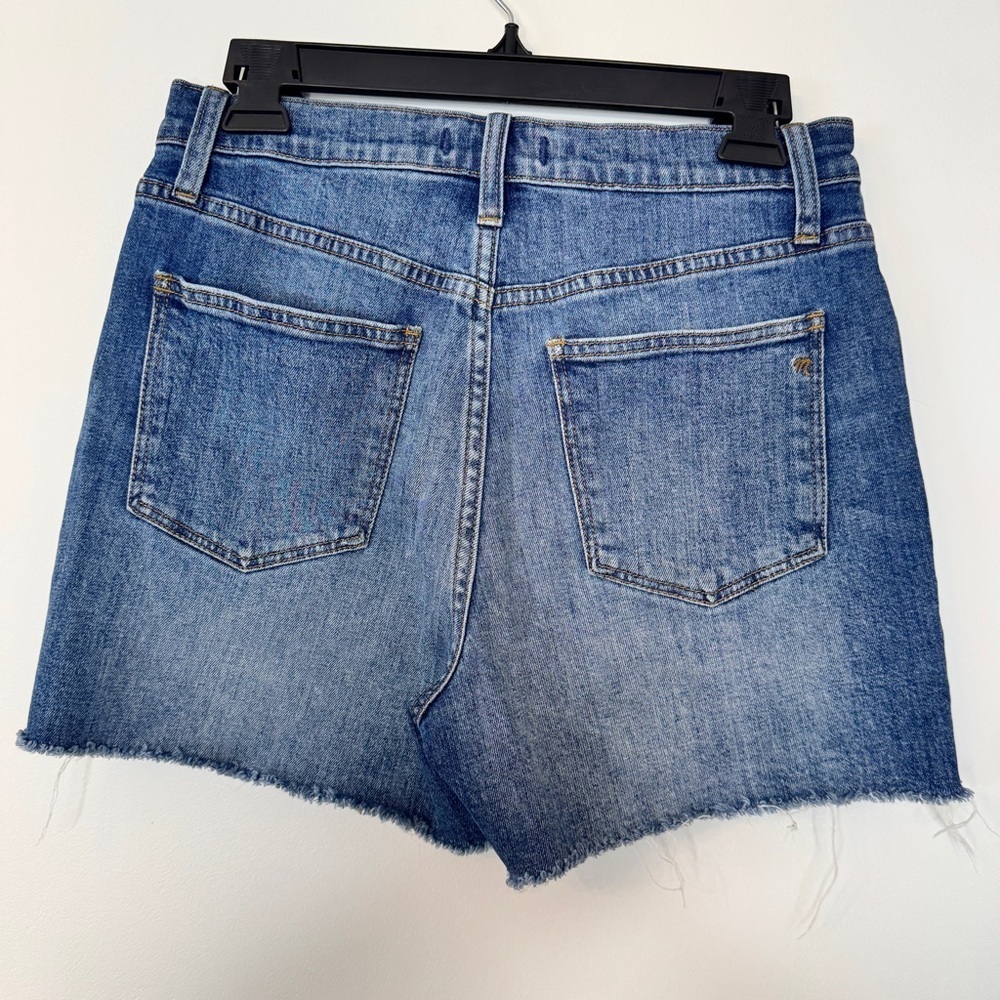 Madewell Curvy High-Rise Denim Shorts Blue Canterdale Wash Jeans Sz 27 - Picture 2 of 15